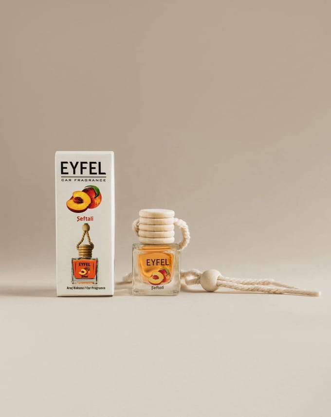 EYFEL - CAR FRAGRANCE- CAR - PEACH - 10ML - 3 STUKS