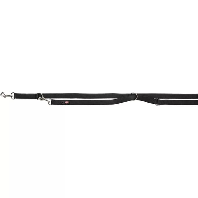 Trixie Premium adjustable leash double-layered L-XL: 2.00 m/25 mm black