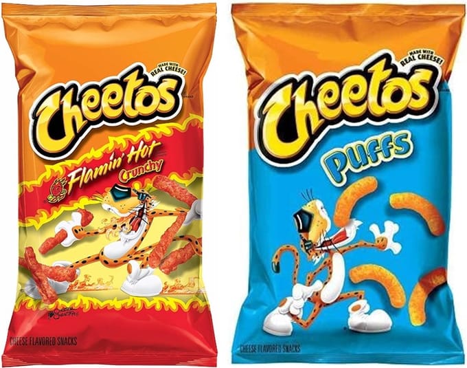Cheetos Mixpak Chips Flamin Hot en Cheese Puffs (255Gr+226Gr)