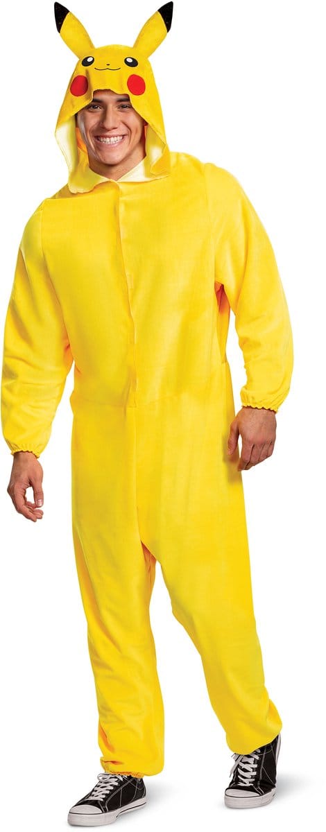 Vegaoo - Volwassen Pokémon Pikachu Jumpsuitkostuum