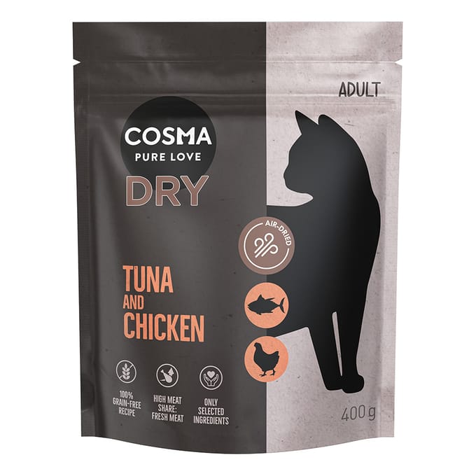 400 g Cosma Droogvoer Tonijn & Kip voor Katten
