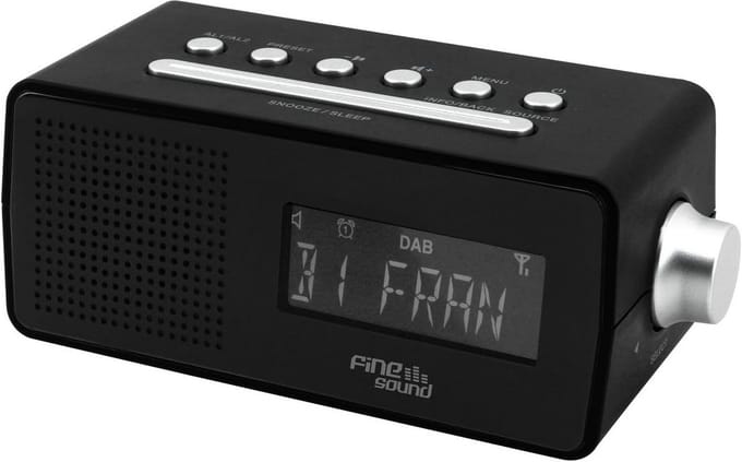 Klokradio met DAB+ en FM RDS, Dubbel Alarm en USB Opladen