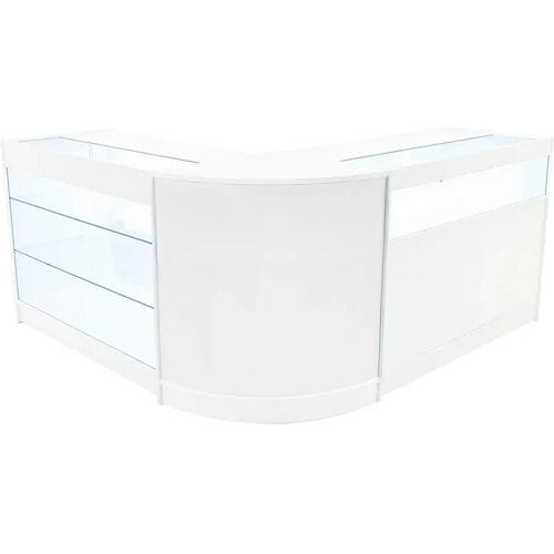 Monstershop Triton LED Winkel Toonbank Set K1200, B1200 & CM60 - Wit