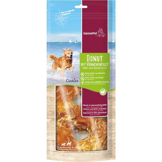 220g Hansepet Cookies Donut 2s Kip Hondensnacks