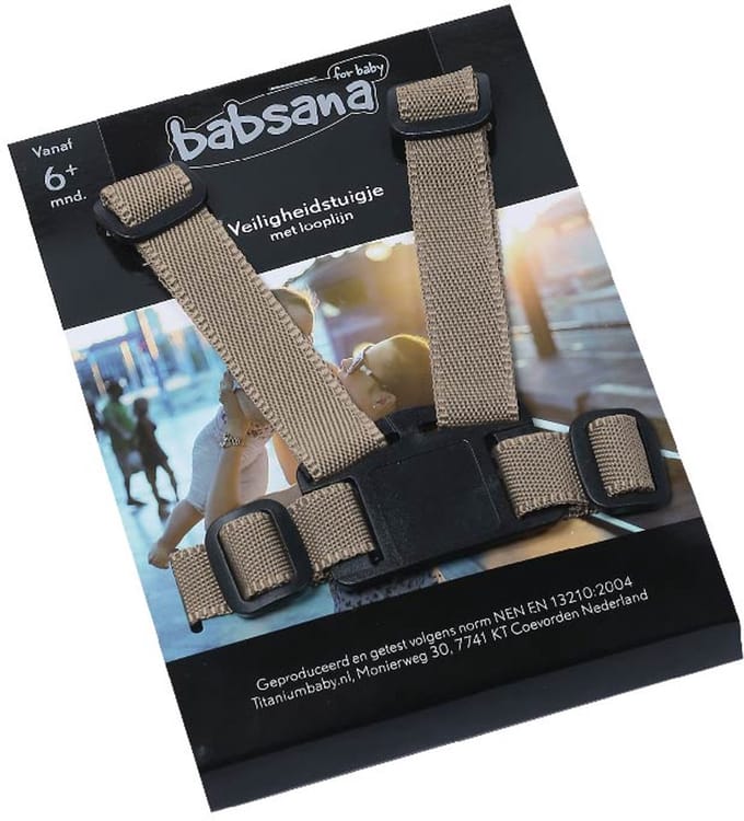 Babsana Universeel Beige Nylon Kinderstoel Tuigje