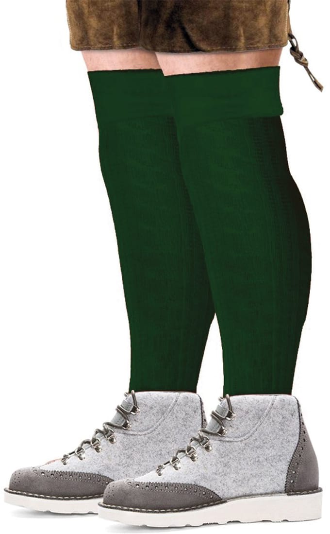 Tiroler sokken lang deluxe groen - Maat 39 t/m 42