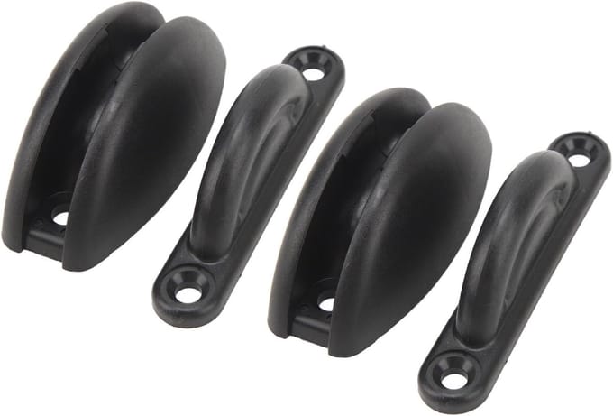 RV Deurhouder Kit - Deurstop Camper - Deur Stabiliseren - Nylon Boogontwerp - 10 x 6 x 3 cm - Zwart