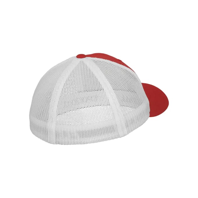 Flexfit Cap Mesh Trucker 2-Tone Red/White-S/M