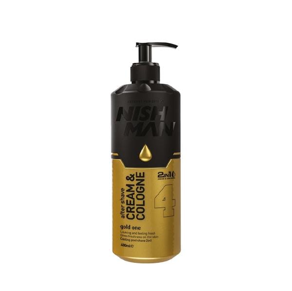 Nishman Gold One Aftershave Crème Cologne 400 ml - Verzorgend na het Scheren