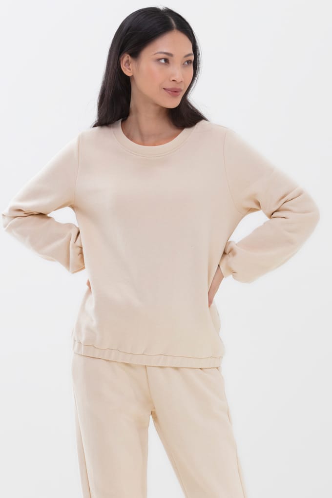 Mey Sweater Kia Dames 17473 337 sand XS