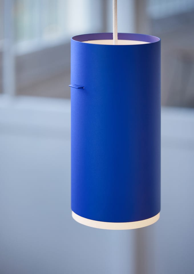 Moebe Buisvormige Hanglamp , Klein, Diepblauw