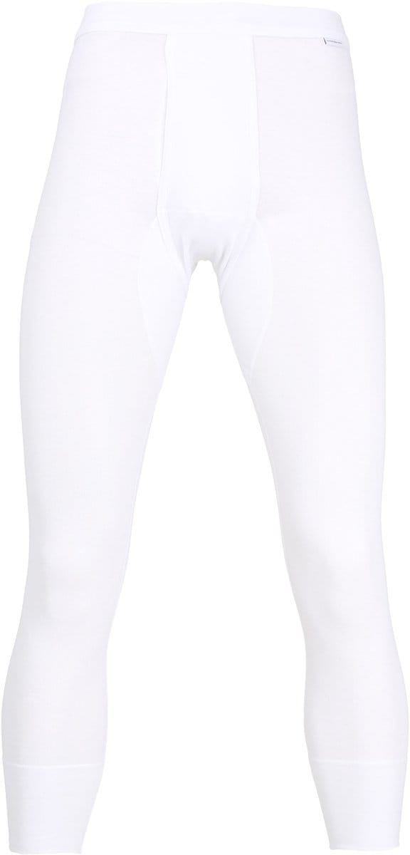 Gotzburg heren lange onderbroek met gulp (1-pack) - wit