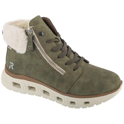 Rieker Booties M6014, Vrouwen, Groen, Laarzen, maat: 37