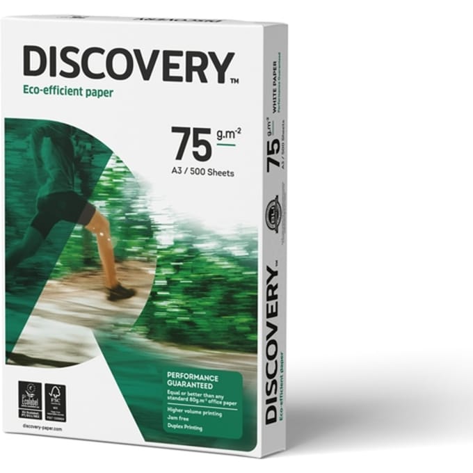 Kopieerpapier Discovery A3 75gr wit 500 vel
