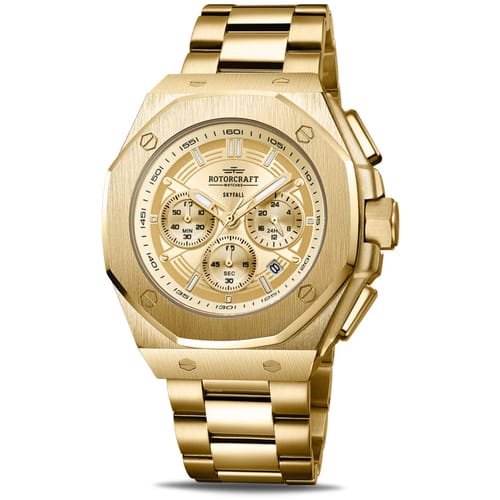 Rotorcraft - Heren Horloge Skyfall RC6507 Chrono - Goud