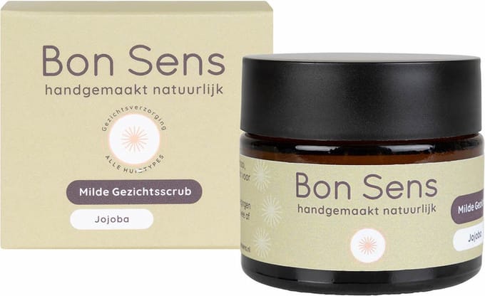 Milde Gezichtsscrub - bio jojoba - bio suiker | 50ml - Le Bon Sens