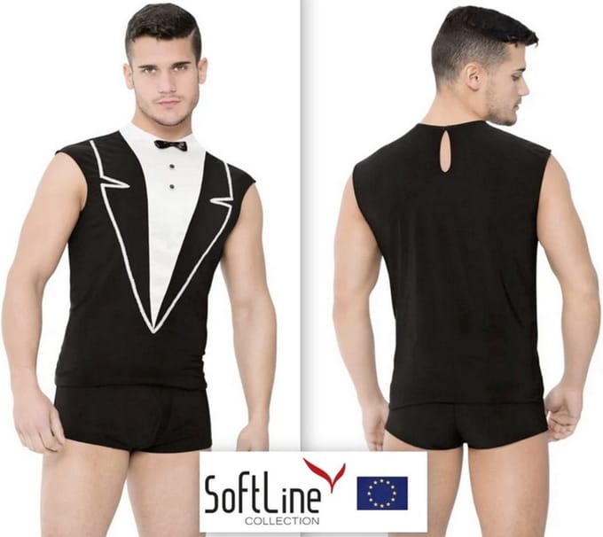 Softline - Ober outfit -zwart M/L