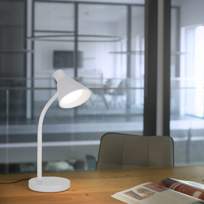 JUST LIGHT. GmbH JUST LIGHT. LED tafellamp Pixie, kunststof, wit
