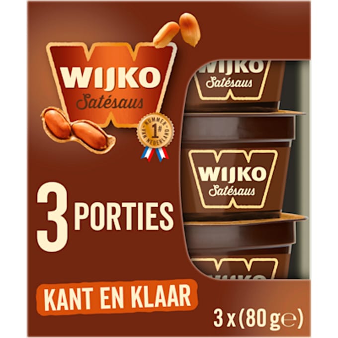 Satésaus kant & klaar 3-pack
