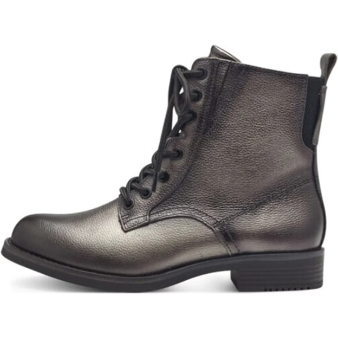 Tamaris - Dames - Enkellaars - Bruin/Silver/Zwart - Maat 39