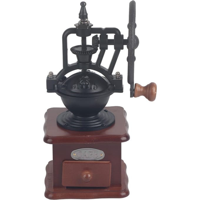 Handmatige Koffiemolen Retro Stijl Stevig Duurzaam Exquise Draagbare Handkoffiemolen voor Thuis black