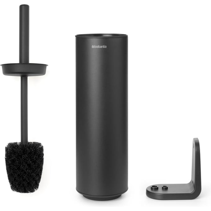 Brabantia MindSet WC Borstel met Houder - Vrijstaand en hangend - Mineral Infinite Grey