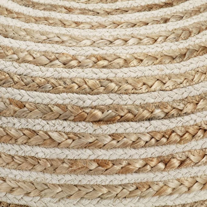 vidaXL - Poef - handgemaakt - 40x45 - cm - jute