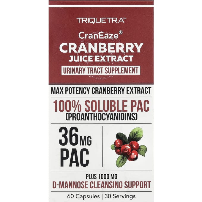 Triquetra Health, CranEze®, Cranberry Sap Extract, 60 Capsules