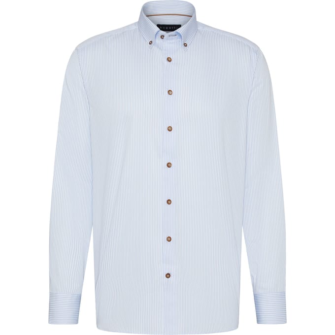 Bugatti Herren Casual overhemd met subtiele strepen