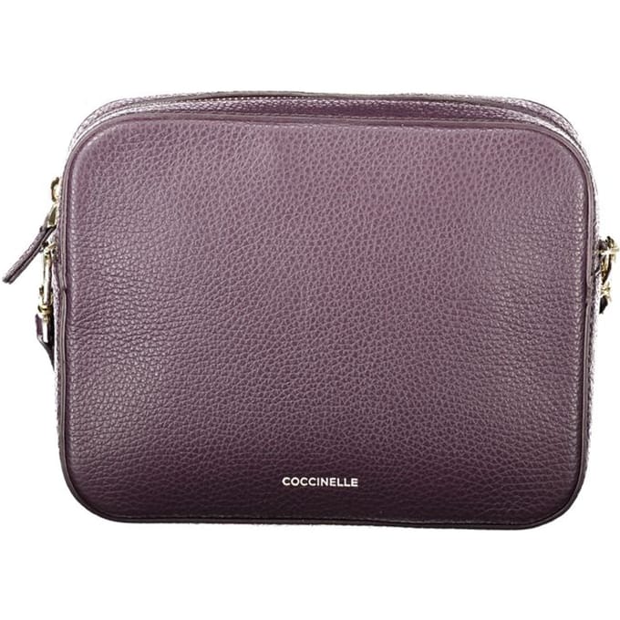 COCCINELLE Leren schoudertas Tebe Crossover Bag Prune donkerpaars