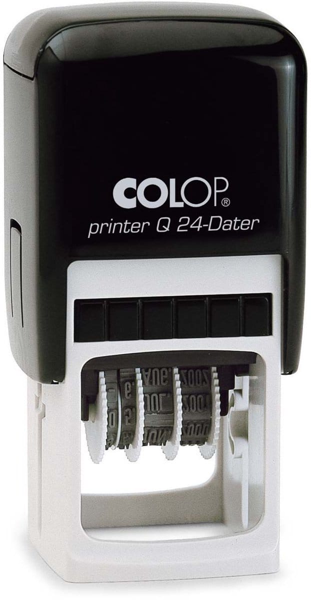Colop Printer Q24/D Groen - Stempels - Datum stempel Nederlands - Stempel afbeelding en tekst