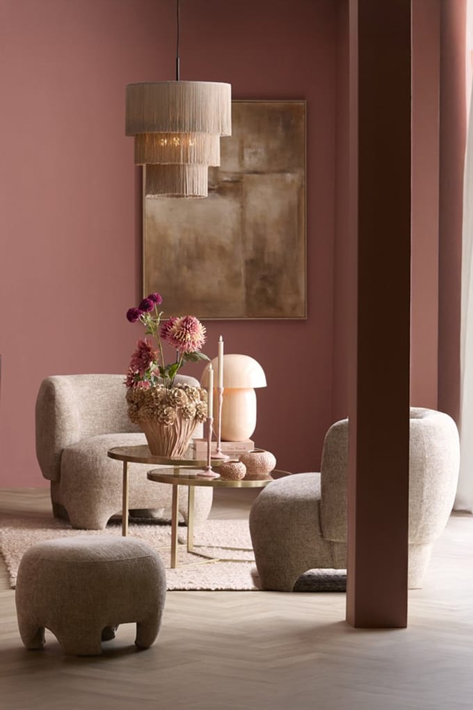 Light & Living - Vloerkleed NARAYA - Roze - 300x200x0.5 cm