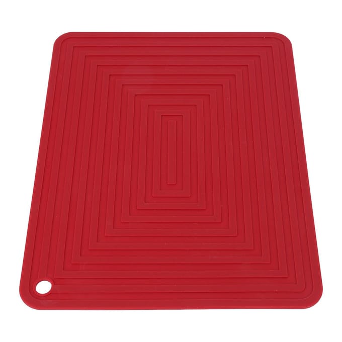 Afwasdroogmat Voorkomt Uitglijden Flexibel Geïsoleerde Placemat Siliconen Afdruipmat voor Keuken B red