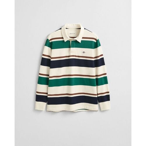 Gant Trui Striped Heavy Rugger Cream / male