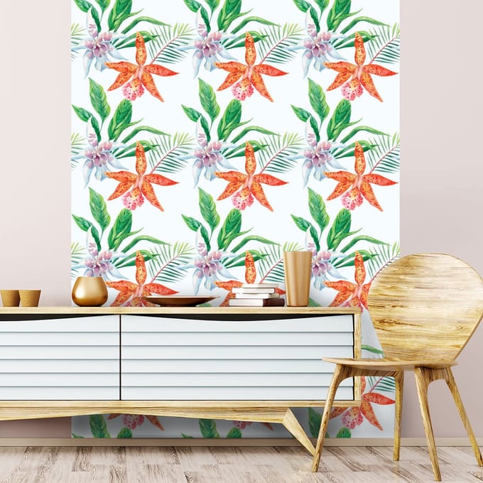 Behangsticker - ORCHIDEEËN - 60x60cm