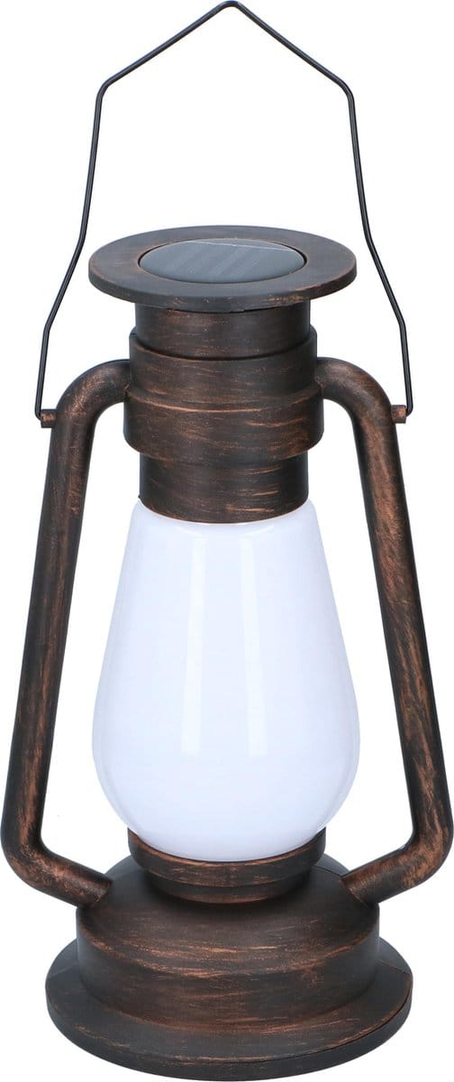 Grundig Solar Tuinverlichting - Lantaarn - LED - Vlameffect