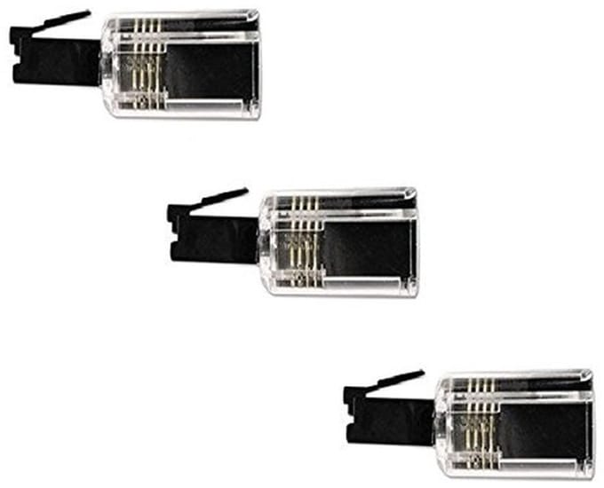 Dailygoody - Rotatable 360° Telefoon Kabel Sluiting - 3 Stuks Duidelijk/Zwart - ®