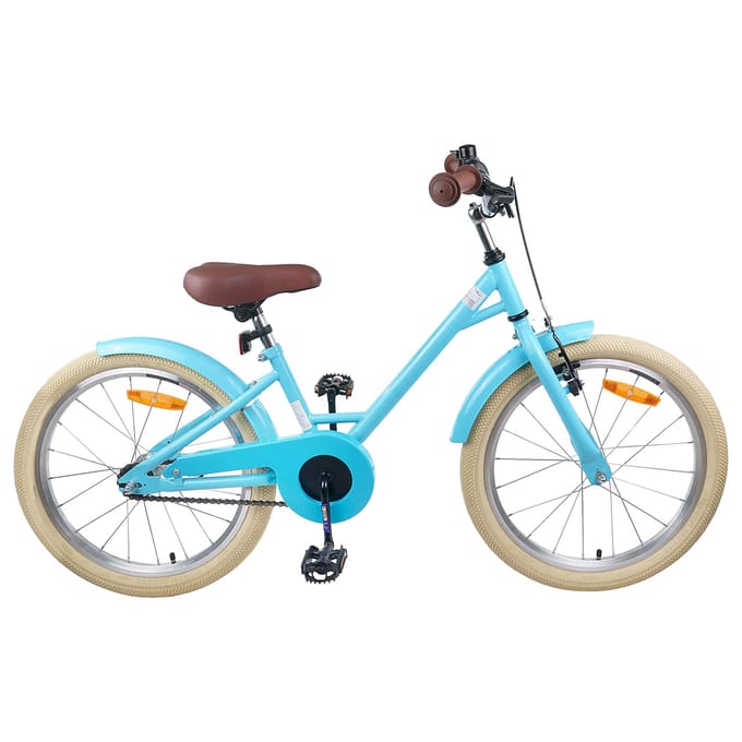 vidaXL - Kinderfiets - 18 - Inch - voor - 5-7 - jaar - oud - Lichtblauw