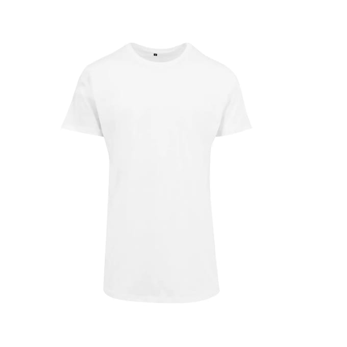Build Your Brand - Shaped Long T-Shirt - White maat XS