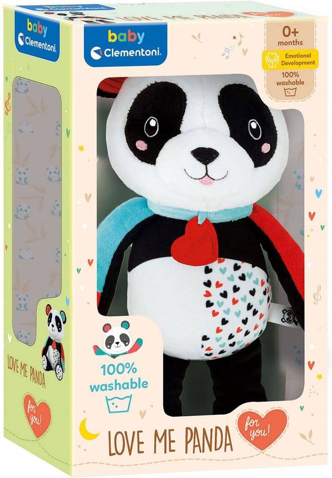 Clementoni pluche activiteit panda interactief baby speelgoed.