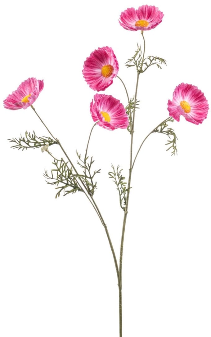 Emerald - Kunstbloem Cosmos 70cm roze - Kunstplant voor binnen