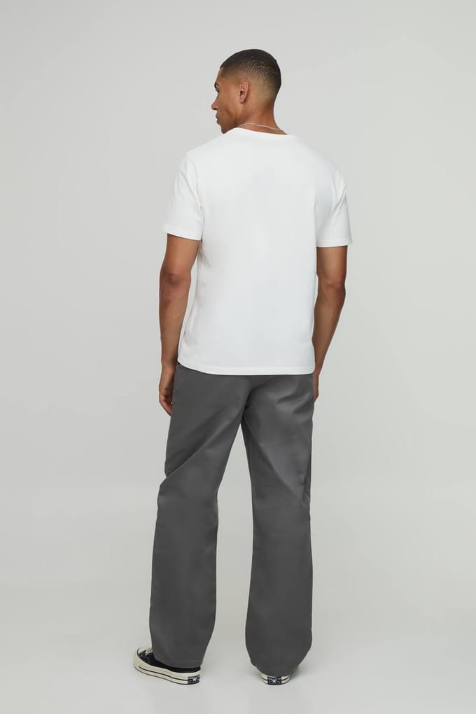 Relaxed Fit Plooifront Work 365 Pantalon | Charcoal | Size 30