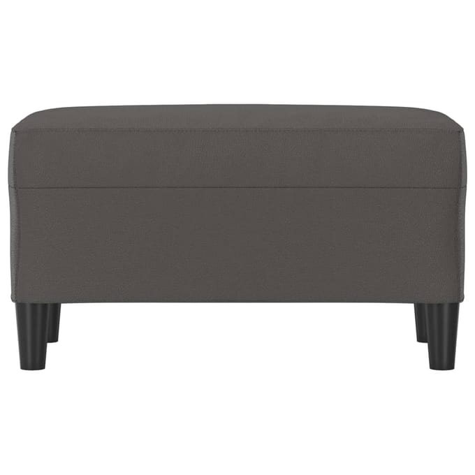 vidaXL - Bankje - 70x35x41 - cm - kunstleer - grijs