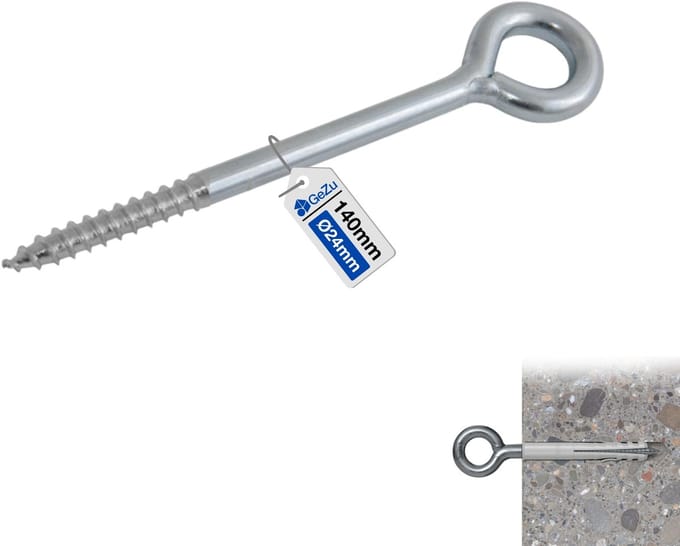 GeZu Impex Oogschroeven Voor Steigers 90 mm – Gegalvaniseerd