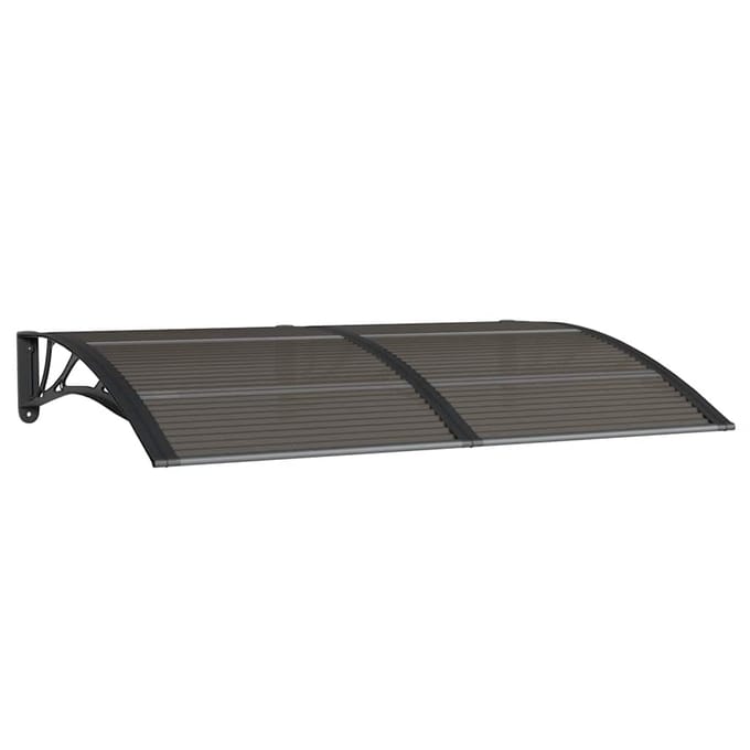 vidaXL - Deurluifel - 150x100 - cm - polycarbonaat - zwart