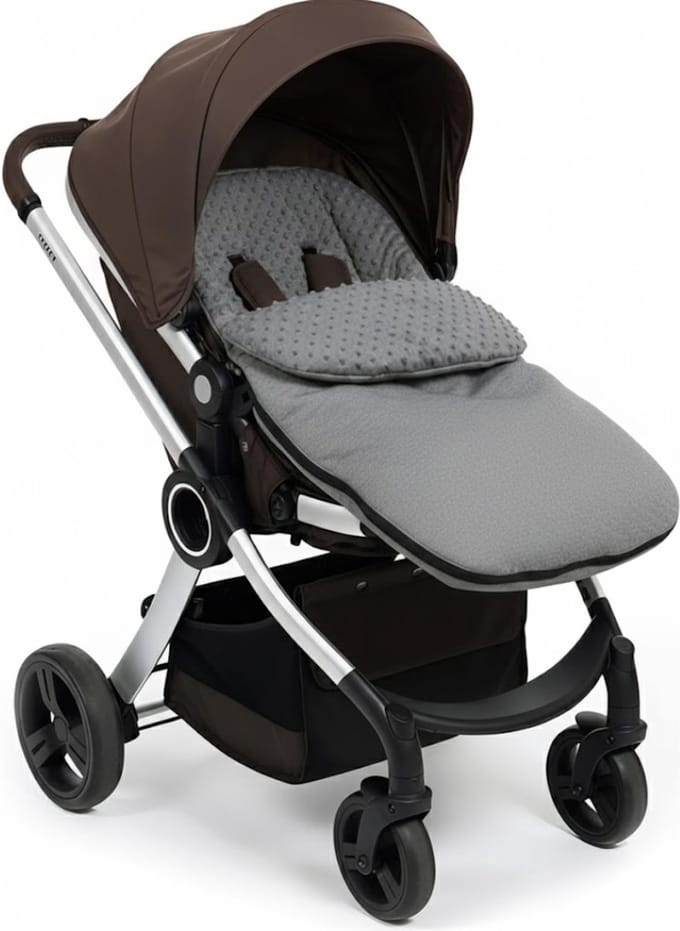 DailySupplies® Voetenzak Buggy - Kinderwagen Wiegdeken - Universeel - Grijs
