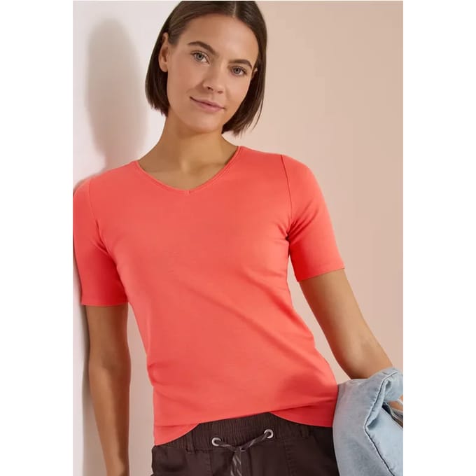Basic katoenen shirt