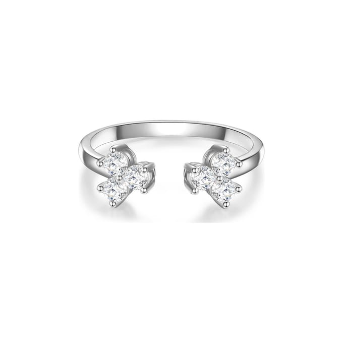Glanzstücke München Damen-Damenring 925er Silber Zirkonia 48 Silber 32021132