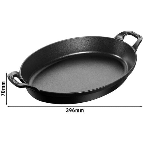 STAUB SPECIALITIES - Bakvorm - ovaal - 320mm - Gietijzer - Zwart