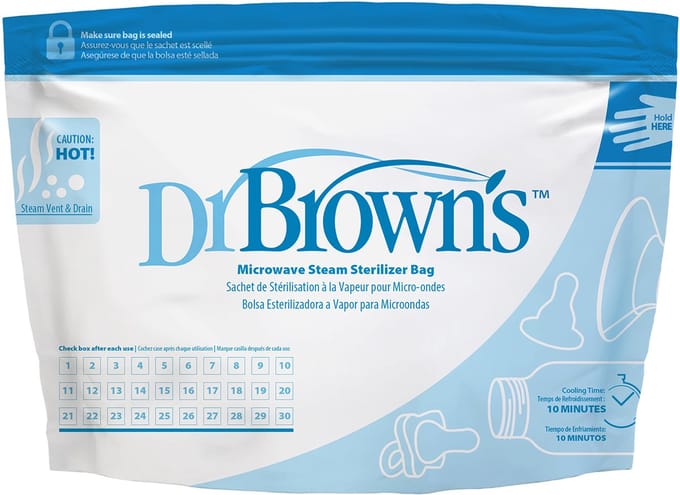 Dr. Brown's Magnetron Sterilisatiezakjes - 5 stuks - tot 30 keer herbruikbaar